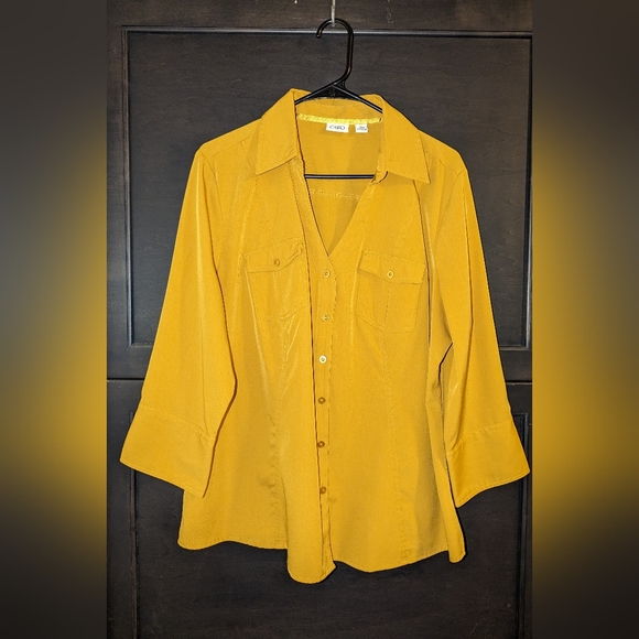 Cato Tops - Cato L/S Button Down Top Size XL